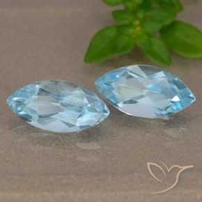 2.62 ct natürliche Himmerlblau Topas-Edelsteine, Marquise, VVS-VS