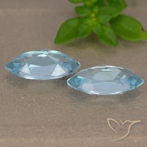2.62 ct natürliche Himmerlblau Topas-Edelsteine, Marquise, VVS-VS