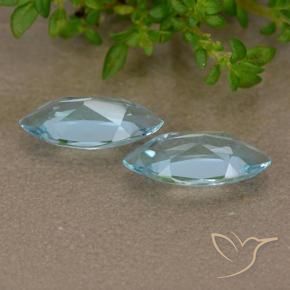 2.22 ct natürliche Himmerlblau Topas-Edelsteine, Marquise, VVS-VS