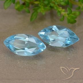 2.55 ct natürliche Swiss Blue Topas-Edelsteine, Marquise, VVS-VS