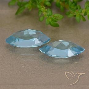 2.55 ct natürliche Swiss Blue Topas-Edelsteine, Marquise, VVS-VS