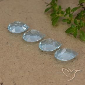 3.13 ct natürliche Himmerlblau Topas-Edelsteine, Birnenform, VVS-VS
