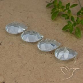 3.29 ct natürliche Himmerlblau Topas-Edelsteine, Birnenform, VVS-VS