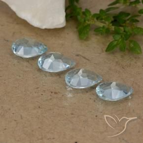 3.09 ct natürliche Himmerlblau Topas-Edelsteine, Birnenform, VVS-VS