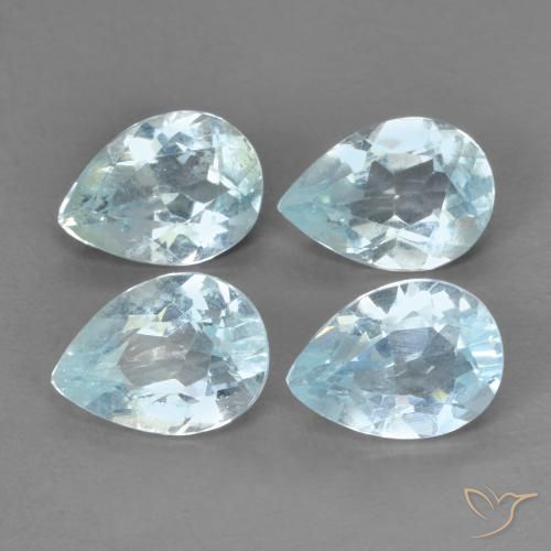 3.31 ct natürliche Himmerlblau Topas-Edelsteine, Birnenform, VVS-VS