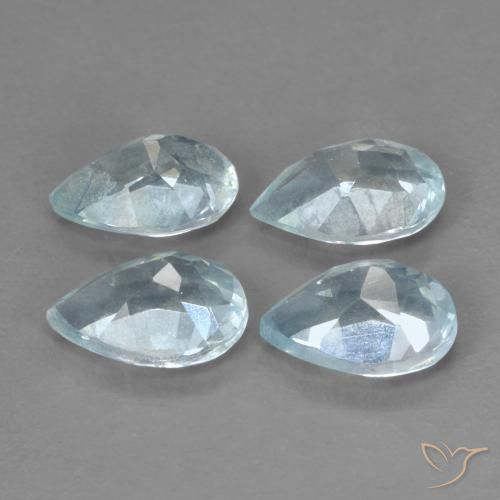 3.31 ct natürliche Himmerlblau Topas-Edelsteine, Birnenform, VVS-VS