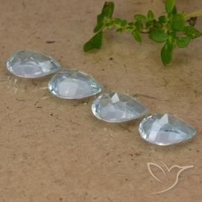 3.58 ct natürliche Himmerlblau Topas-Edelsteine, Birnenform, VVS-VS