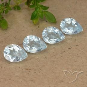 3.22 ct natürliche Himmerlblau Topas-Edelsteine, Birnenform, VVS-VS