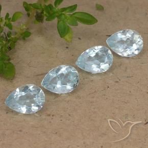 3.30 ct natürliche Himmerlblau Topas-Edelsteine, Birnenform, VVS-VS