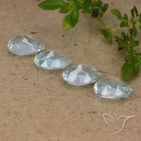 3.30 ct natürliche Himmerlblau Topas-Edelsteine, Birnenform, VVS-VS