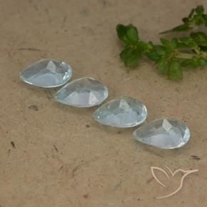 3.60 ct natürliche Himmerlblau Topas-Edelsteine, Birnenform, VVS-VS