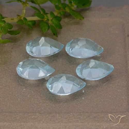 4.19 ct natürliche Himmerlblau Topas-Edelsteine, Birnenform, VVS-VS