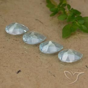 3.21 ct natürliche Himmerlblau Topas-Edelsteine, Birnenform, VVS-VS