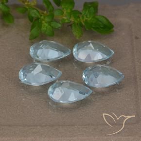 4.05 ct natürliche Himmerlblau Topas-Edelsteine, Birnenform, VVS-VS