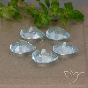 3.99 ct natürliche Himmerlblau Topas-Edelsteine, Birnenform, VVS-VS