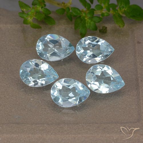 3.75ctw Natürlicher Himmerlblau Topas, Birnenform, VVS-VS