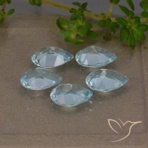 3.75 ct natürliche Himmerlblau Topas-Edelsteine, Birnenform, VVS-VS