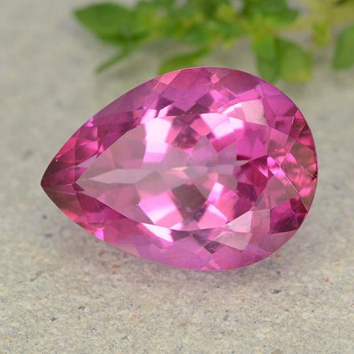 9,17 ctw natürlicher Dunkelpink Topas, Birnenform, VVS-VS