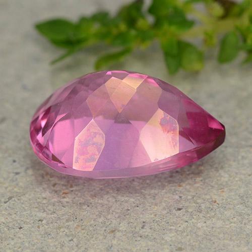 9,17 ctw natürlicher Dunkelpink Topas, Birnenform, VVS-VS