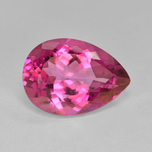 9,17 ctw natürlicher pink Topas, Birnenform, VVS-VS