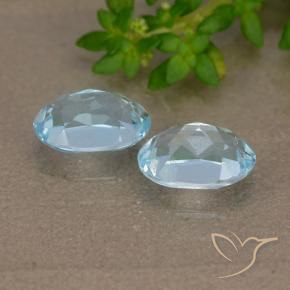 2.04 ct natürliche Himmerlblau Topas-Edelsteine, Oval, VVS-VS