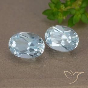 2.11 ct natürliche Himmerlblau Topas-Edelsteine, Oval, VVS-VS