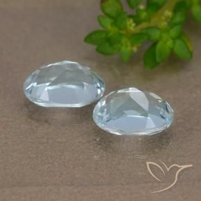 2.11 ct natürliche Himmerlblau Topas-Edelsteine, Oval, VVS-VS