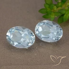 2.25 ct natürliche Himmerlblau Topas-Edelsteine, Oval, VVS-VS