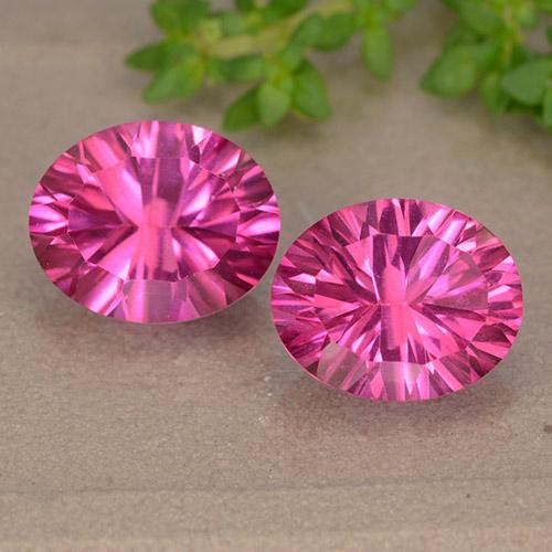 6,13 ct natürliche rosafarbener Topas-Edelsteine, Oval Schliff, VS