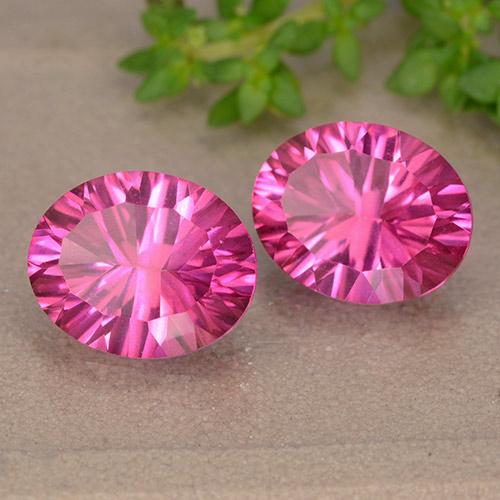 6,13 ct natürliche rosafarbener Topas-Edelsteine, Oval Schliff, VS