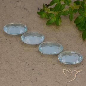 3.43 ct natürliche Himmerlblau Topas-Edelsteine, Oval, VVS-VS