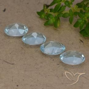 3.51 ct natürliche Himmerlblau Topas-Edelsteine, Oval, VVS-VS