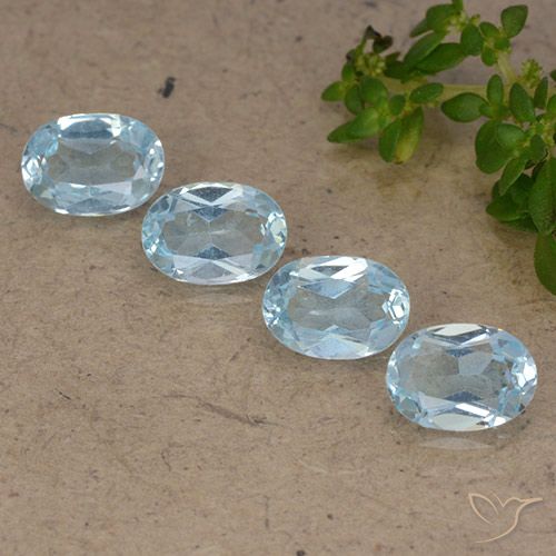 3.62ctw Natürlicher Himmerlblau Topas, Oval, VVS-VS