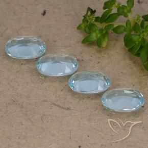 3.62 ct natürliche Himmerlblau Topas-Edelsteine, Oval, VVS-VS