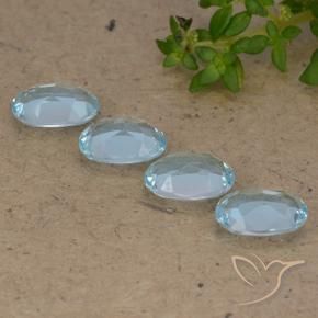 3.61 ct natürliche Himmerlblau Topas-Edelsteine, Oval, VVS-VS