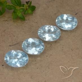3.64 ct natürliche Himmerlblau Topas-Edelsteine, Oval, VVS-VS