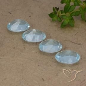 3.64 ct natürliche Himmerlblau Topas-Edelsteine, Oval, VVS-VS