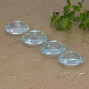 4.14 ct natürliche Himmerlblau Topas-Edelsteine, Oval, VVS-VS