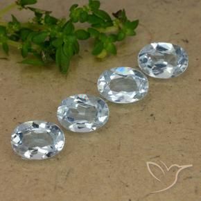 3.77 ct natürliche Himmerlblau Topas-Edelsteine, Oval, VVS-VS