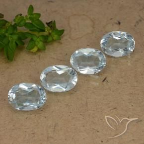 3.55 ct natürliche Himmerlblau Topas-Edelsteine, Oval, VVS-VS