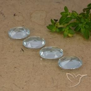 3.55 ct natürliche Himmerlblau Topas-Edelsteine, Oval, VVS-VS