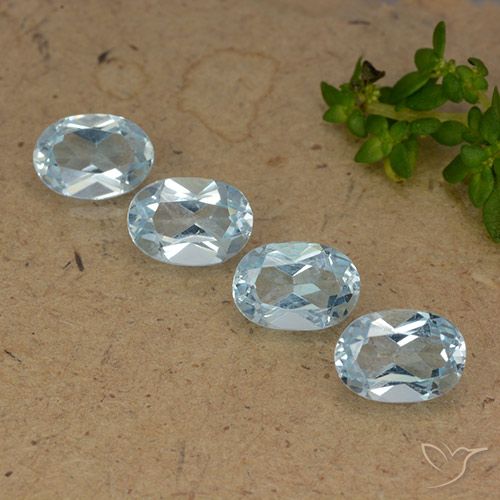 3.72ctw Natürlicher Himmerlblau Topas, Oval, VVS-VS