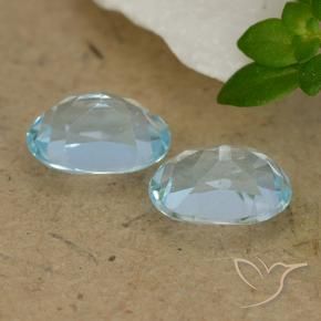 2.04 ct natürliche Himmerlblau Topas-Edelsteine, Oval, VVS-VS