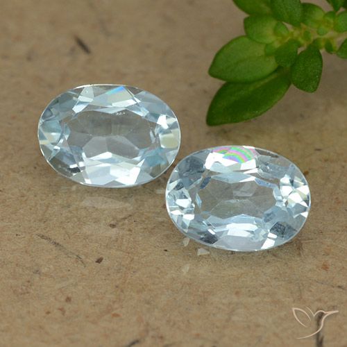 1.89ctw Natürlicher Himmerlblau Topas, Oval, VVS-VS