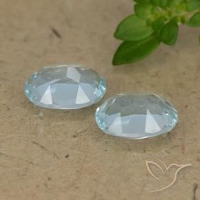 1.89 ct natürliche Himmerlblau Topas-Edelsteine, Oval, VVS-VS
