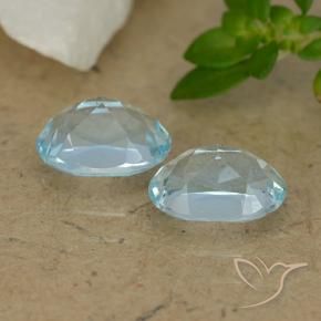 2.18 ct natürliche Himmerlblau Topas-Edelsteine, Oval, VVS-VS