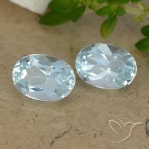 2.07 ct natürliche Himmerlblau Topas-Edelsteine, Oval, VVS-VS