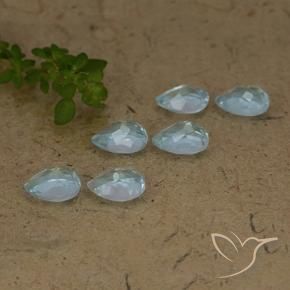 4.40 ct natürliche Himmerlblau Topas-Edelsteine, Birnenform, VS