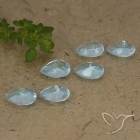4.09 ct natürliche Himmerlblau Topas-Edelsteine, Birnenform, VS