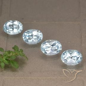 4.59 ct natürliche Himmerlblau Topas-Edelsteine, Oval, VVS-VS